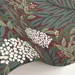 Rifle Paper Co. Highgrove - Burgundy Wallpaper | Buy Online Rifle Paper Co. Highgrove wallpaper, color Burgundy, SKU RF7506