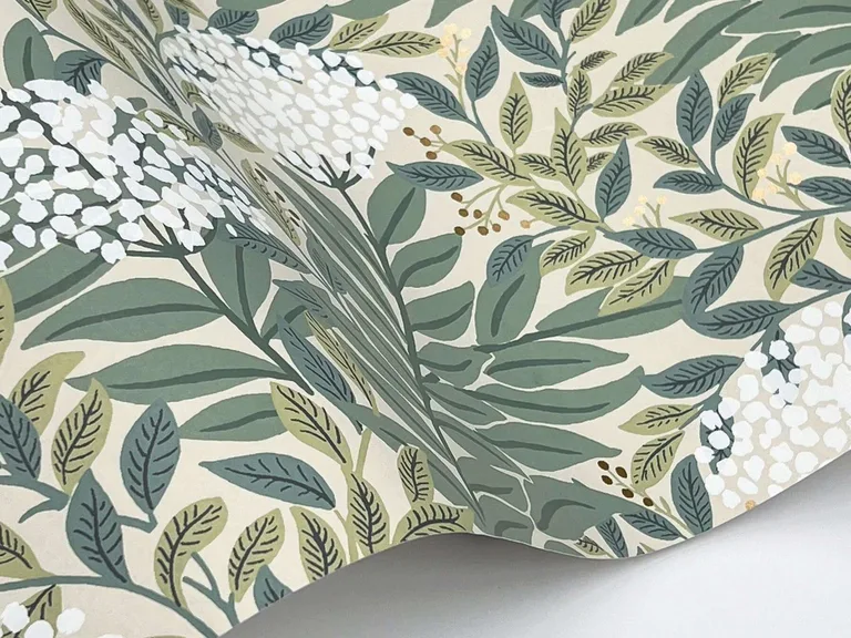 Rifle Paper Co. Highgrove wallpaper, color Linen, SKU RF7502
