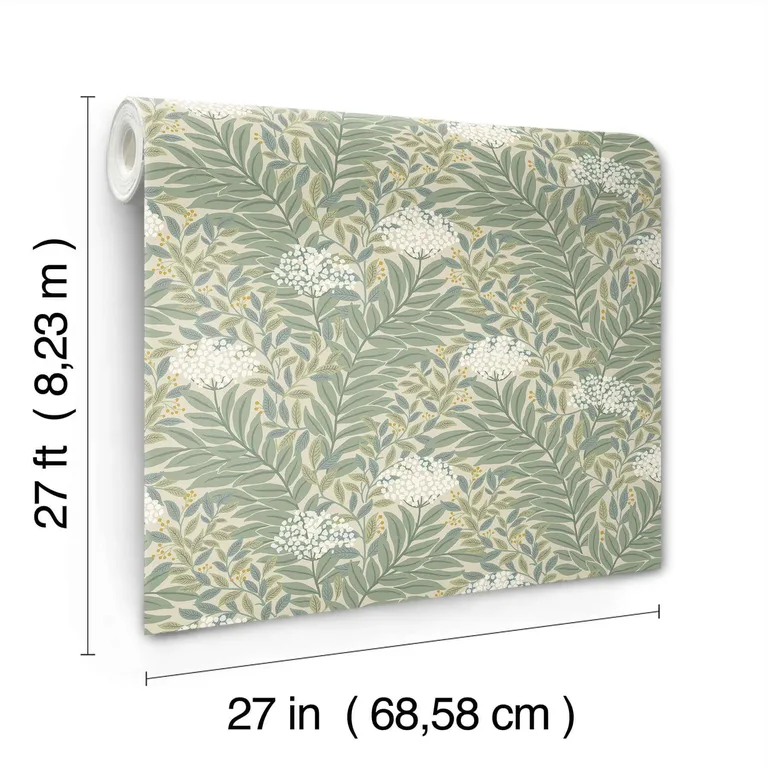 Rifle Paper Co. Highgrove wallpaper, color Linen, SKU RF7502