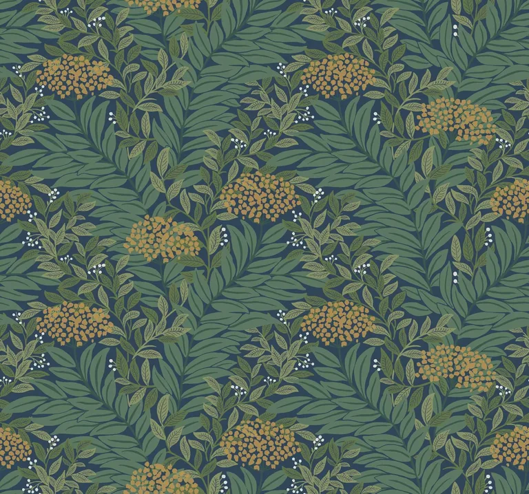 Rifle Paper Co. Highgrove wallpaper, color Navy, SKU RF7505