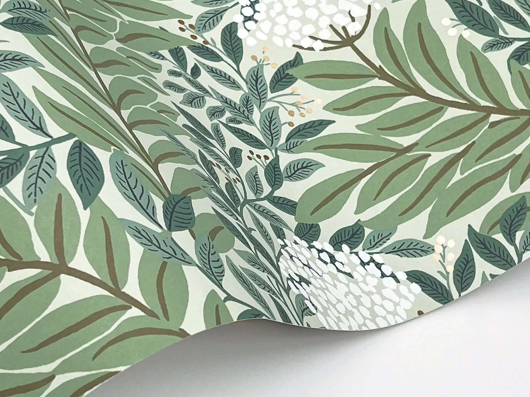 Rifle Paper Co. Highgrove wallpaper, color Sage, SKU RF7503