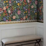 Rifle Paper Co. Scallop - Linen Wallpaper | Buy Online Rifle Paper Co. Scallop wallpaper, color Linen, SKU RF7521B