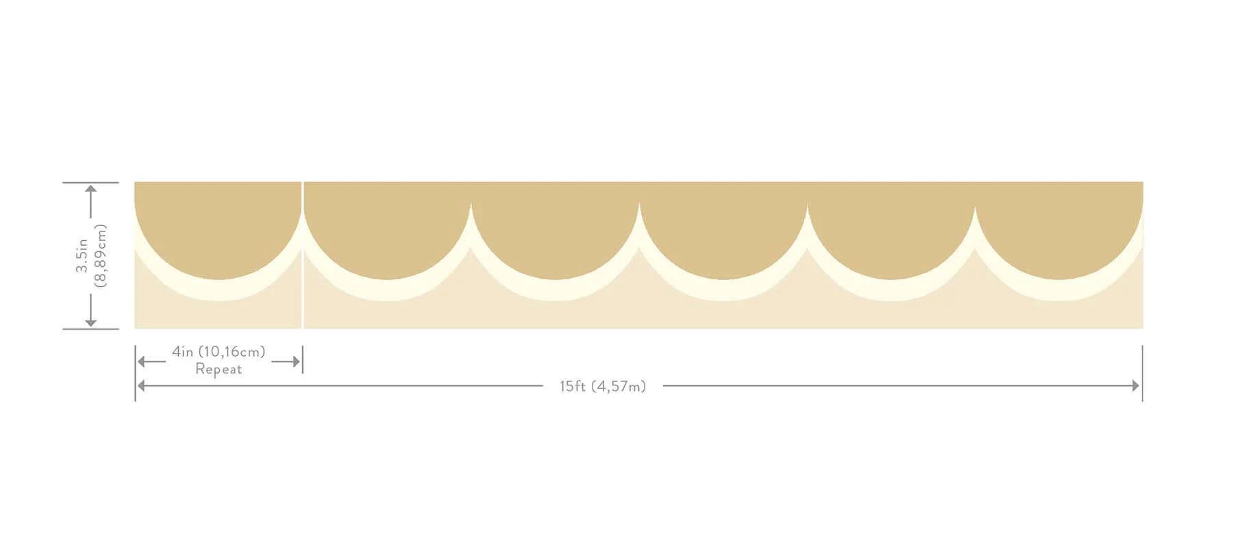 Rifle Paper Co. Scallop - Linen Wallpaper | Buy Online Rifle Paper Co. Scallop wallpaper, color Linen, SKU RF7521B
