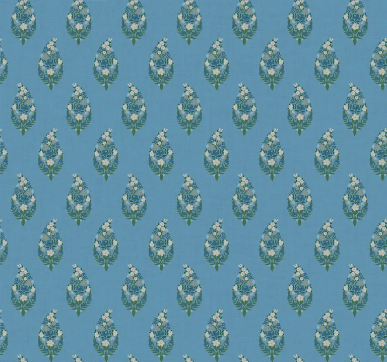 Rifle Paper Co. Paisley wallpaper, color Blue, SKU RF7473