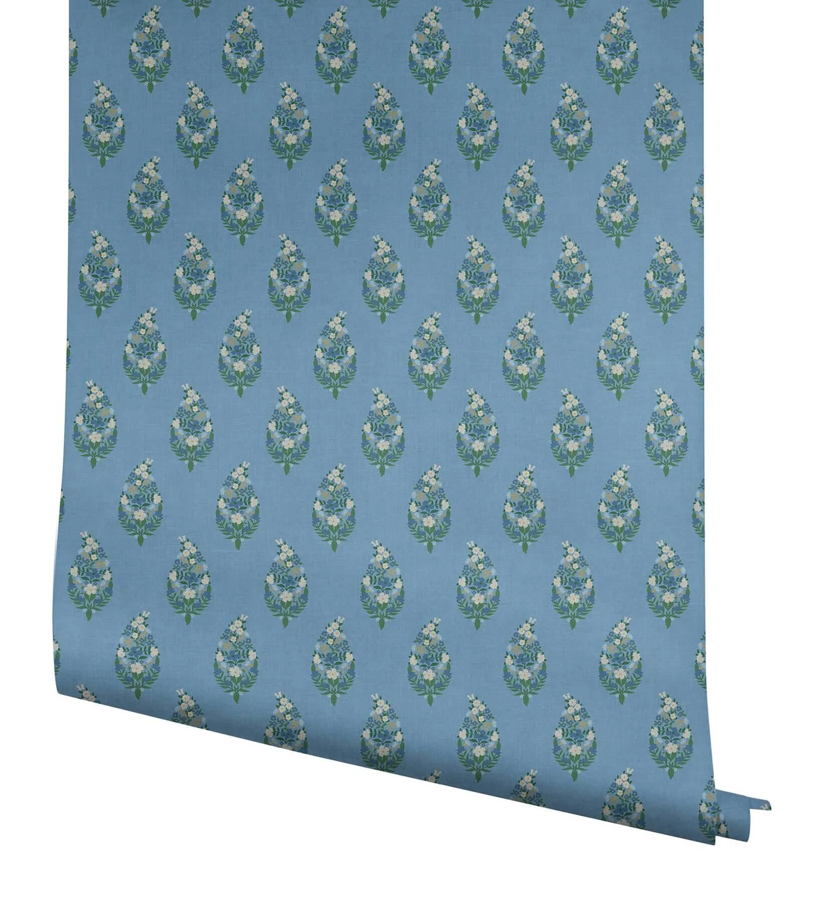 Rifle Paper Co. Paisley - Blue Wallpaper | Buy Online Rifle Paper Co. Paisley wallpaper, color Blue, SKU RF7473