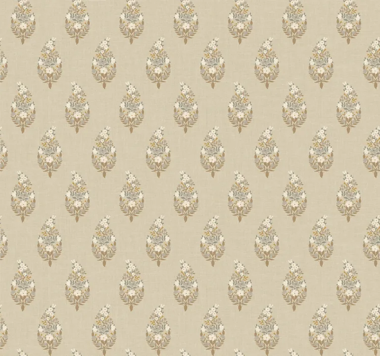 Rifle Paper Co. Paisley wallpaper, color Linen, SKU RF7474