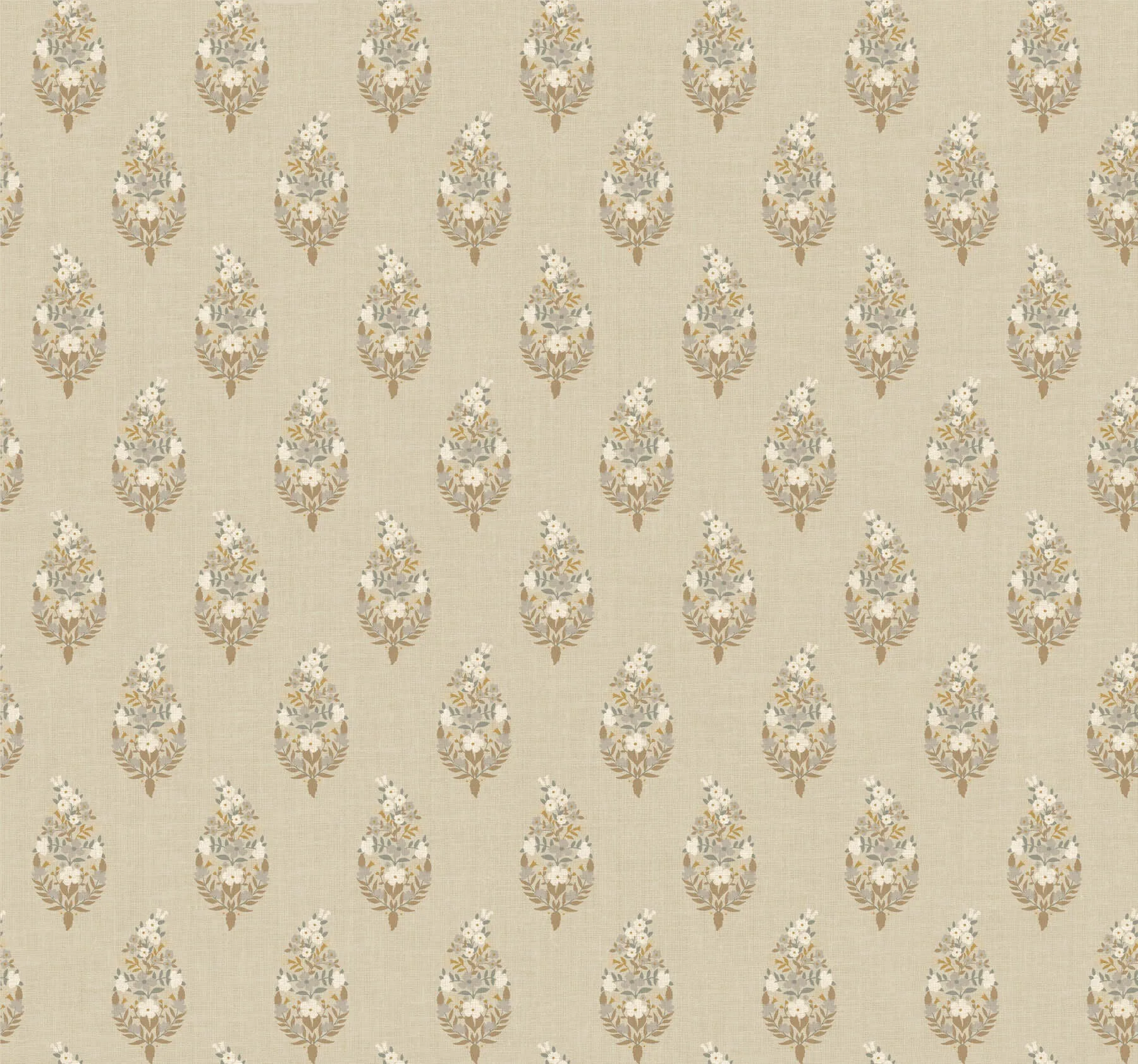 Rifle Paper Co. Paisley wallpaper, color Linen, SKU RF7474