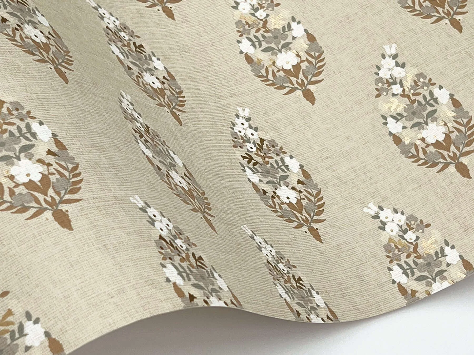 Rifle Paper Co. Paisley wallpaper, color Linen, SKU RF7474