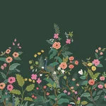 Rifle Paper Co. Peacock - Emerald Wallpaper | Buy Online Rifle Paper Co. Peacock wallpaper, color Emerald, SKU RP7398M