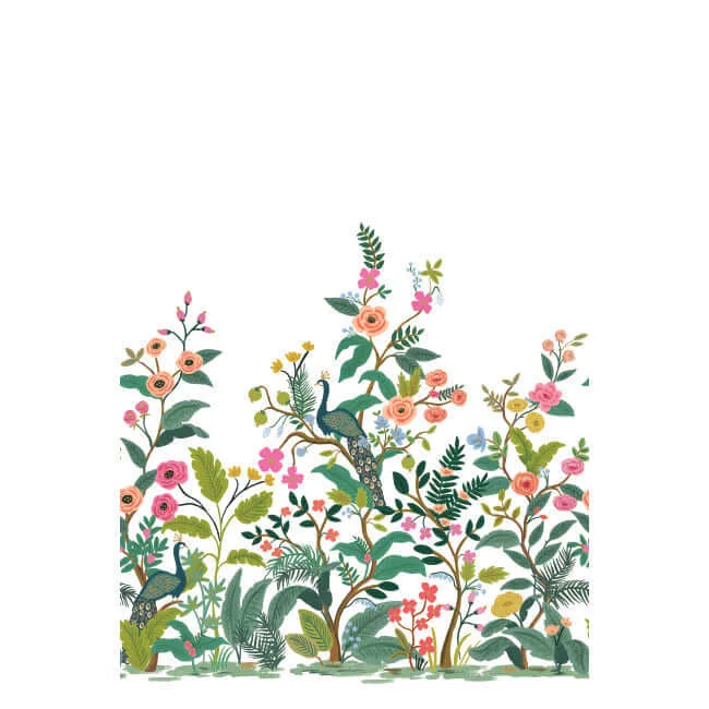 Rifle Paper Co. Peacock wallpaper, color White, SKU RP7397M
