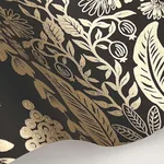 Rifle Paper Co. Pineapple Damask - Black Wallpaper | Buy Online Rifle Paper Co. Pineapple Damask wallpaper, color Black, SKU RF7483