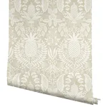 Rifle Paper Co. Pineapple Damask wallpaper, color Linen, SKU RF7485