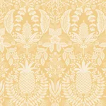 Rifle Paper Co. Pineapple Damask - Yellow Wallpaper | Buy Online Rifle Paper Co. Pineapple Damask wallpaper, color Yellow, SKU RF7481