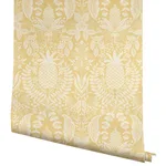 Rifle Paper Co. Pineapple Damask - Yellow Wallpaper | Buy Online Rifle Paper Co. Pineapple Damask wallpaper, color Yellow, SKU RF7481
