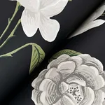 Rifle Paper Co. Roses - Black Wallpaper | Buy Online Rifle Paper Co. Roses wallpaper, color Black, SKU RF7542