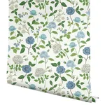 Rifle Paper Co. Roses wallpaper, color Blue, SKU RF7543