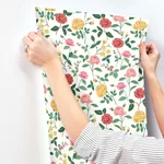 Rifle Paper Co. Roses wallpaper, color Blush, SKU RF7546