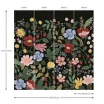 Rifle Paper Co. Strawberry Fields - Black Wallpaper | Buy Online Rifle Paper Co. Strawberry Fields wallpaper, color Black, SKU PSW1333M