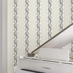 Ronald Redding Abbey's Garland - Black & White Wallpaper | Buy Online Ronald Redding Abbey's Garland wallpaper, color Black & White, SKU MX9691