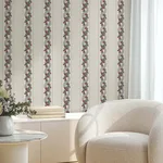 Ronald Redding Abbey's Garland wallpaper, color Ruby, SKU MX9694