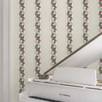 Ronald Redding Abbey's Garland wallpaper, color Ruby, SKU MX9694