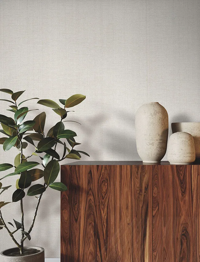 Ronald Redding Airy Paperweave wallpaper, color Silver Gray, SKU GRL88399