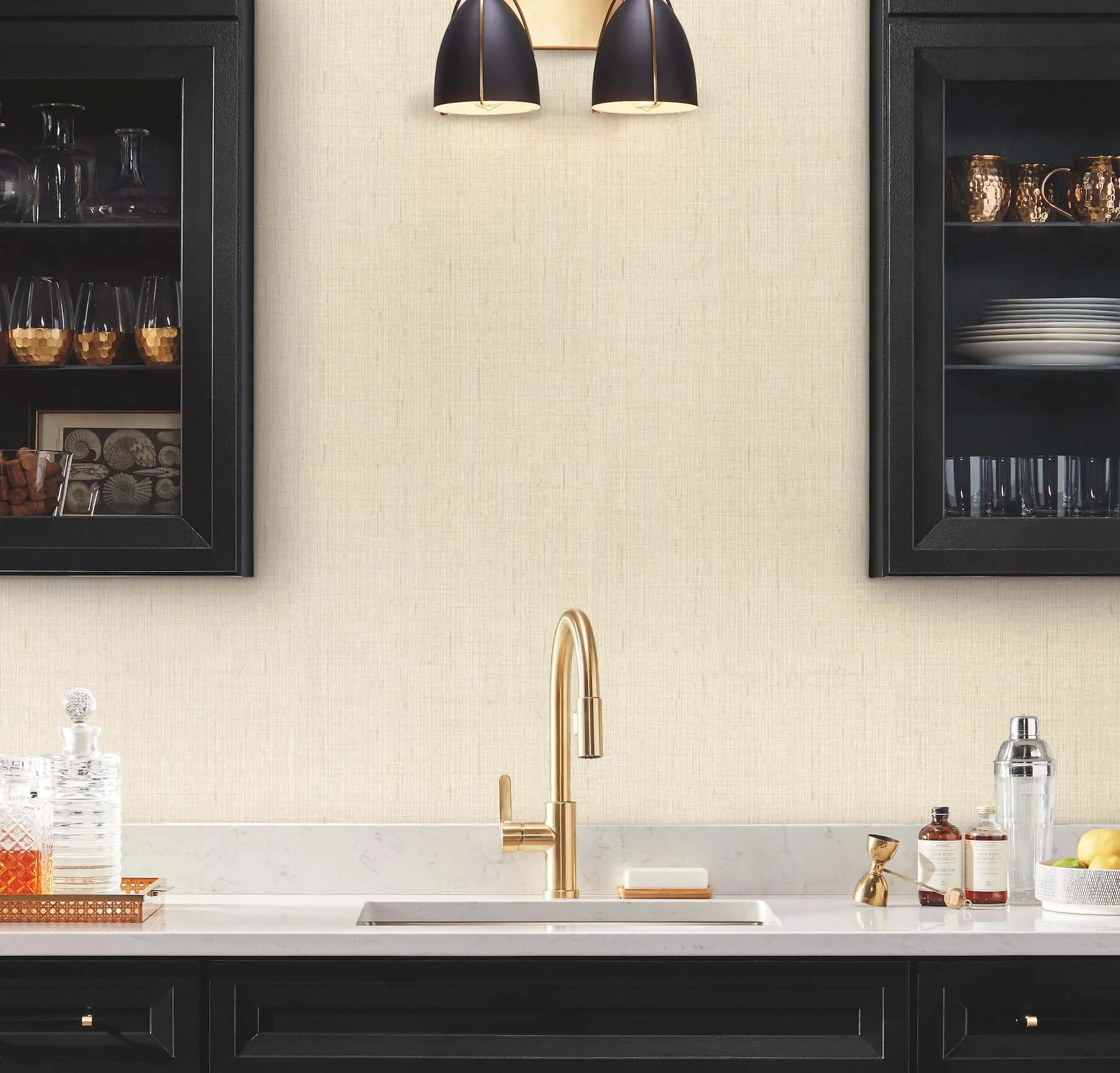 Ronald Redding Amari wallpaper, color Travertine, SKU GT4593N