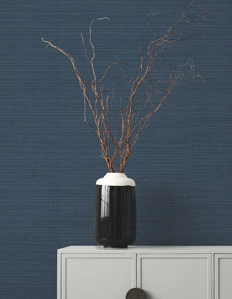Ronald Redding Amyra Silk wallpaper, color Ink, SKU ZA8098N
