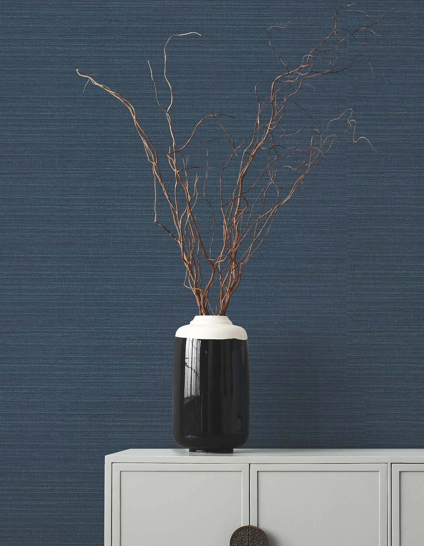 Ronald Redding Amyra Silk wallpaper, color Ink, SKU ZA8098N