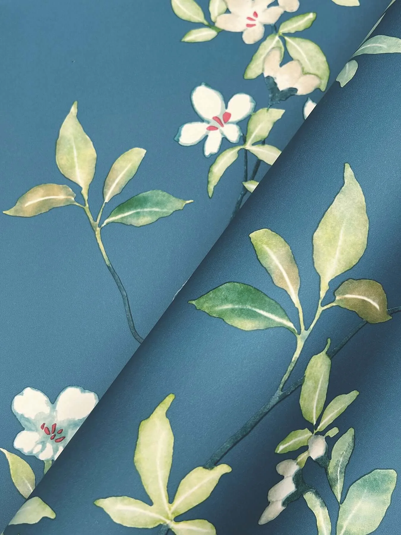 Ronald Redding April Blossom - Cobalt Wallpaper | Buy Online Ronald Redding April Blossom wallpaper, color Cobalt, SKU ZA8072