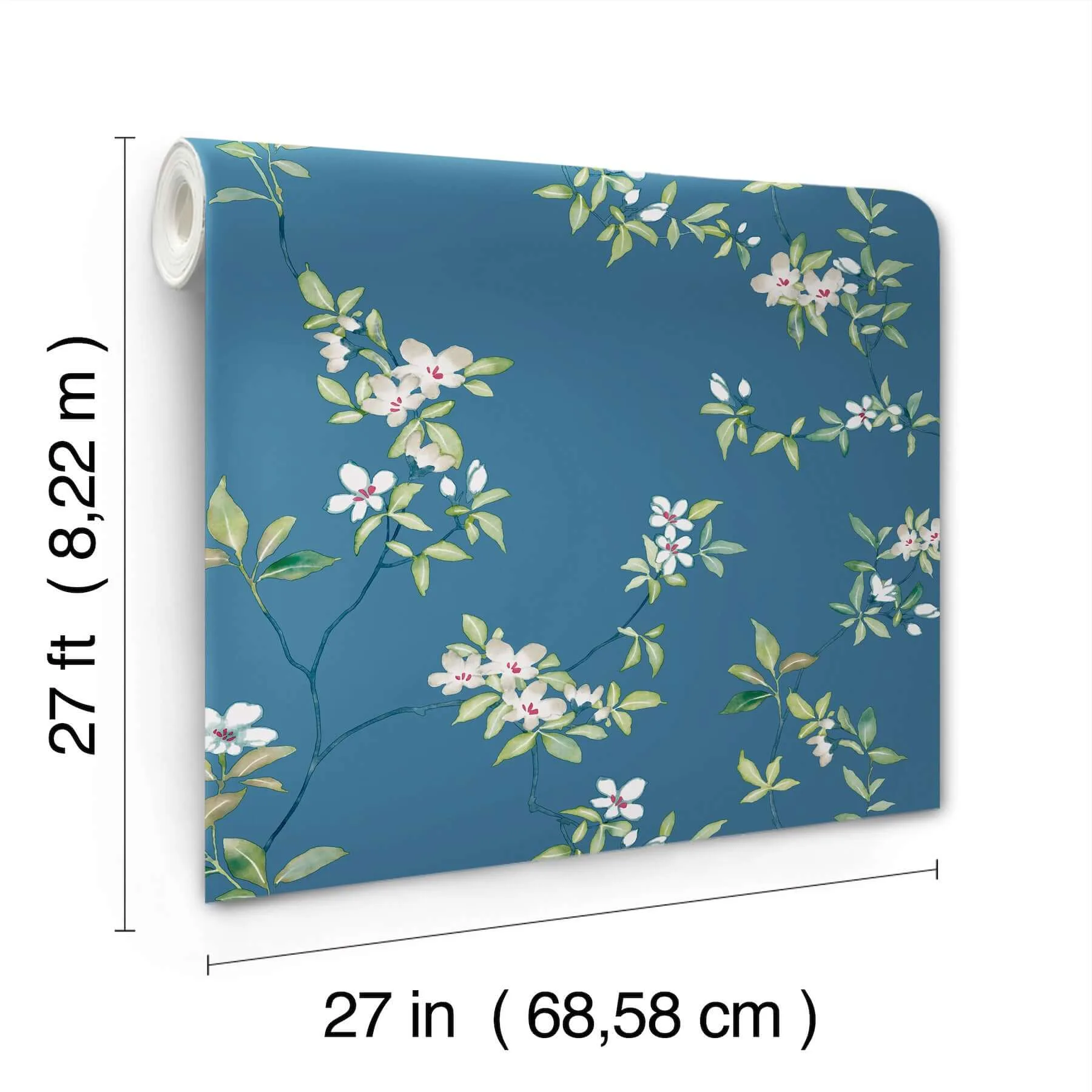 Ronald Redding April Blossom - Cobalt Wallpaper | Buy Online Ronald Redding April Blossom wallpaper, color Cobalt, SKU ZA8072