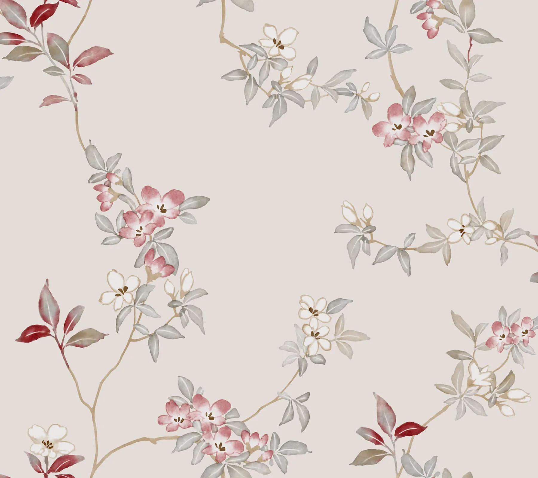 Ronald Redding April Blossom wallpaper, color Cream, SKU ZA8076