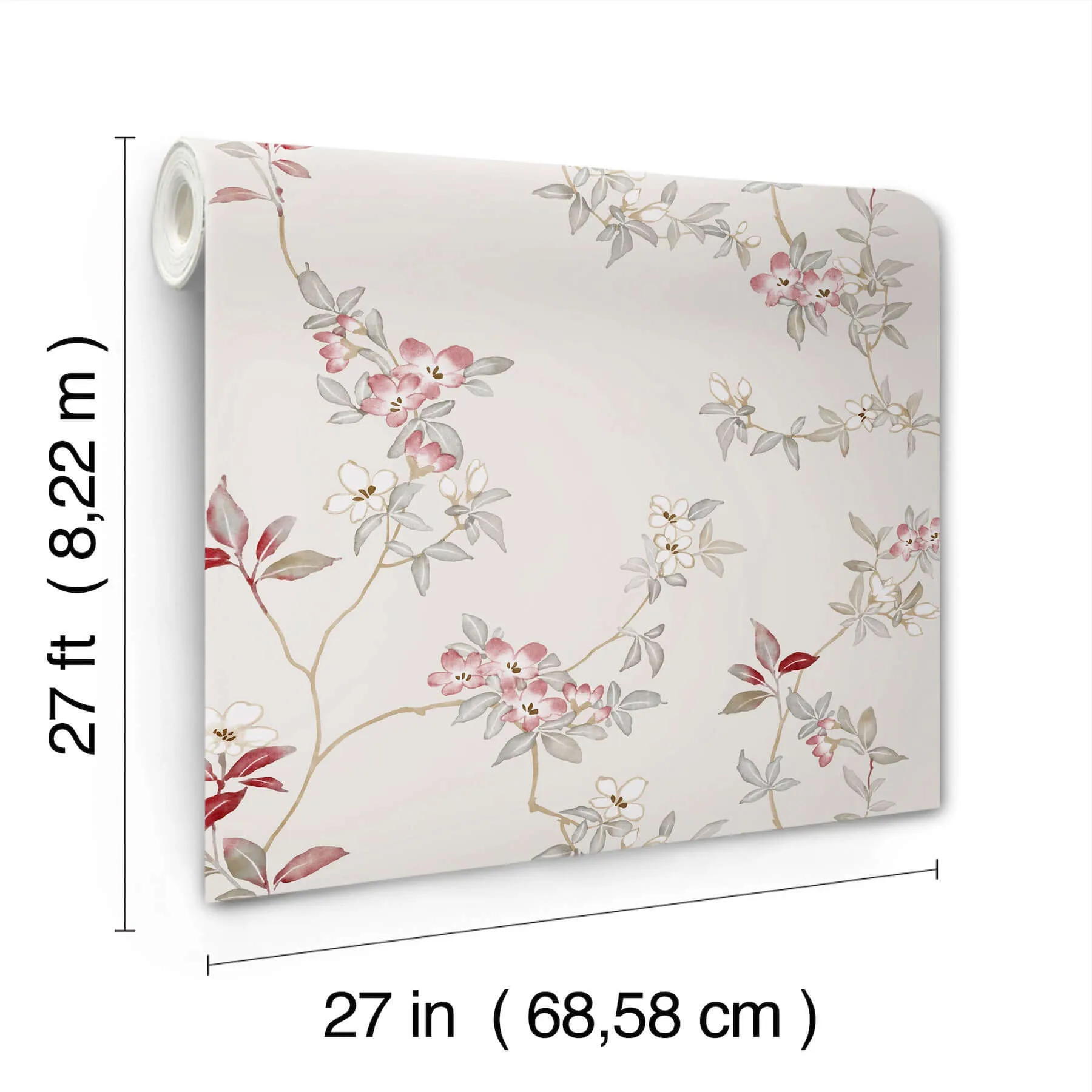 Ronald Redding April Blossom - Cream Wallpaper | Buy Online Ronald Redding April Blossom wallpaper, color Cream, SKU ZA8076