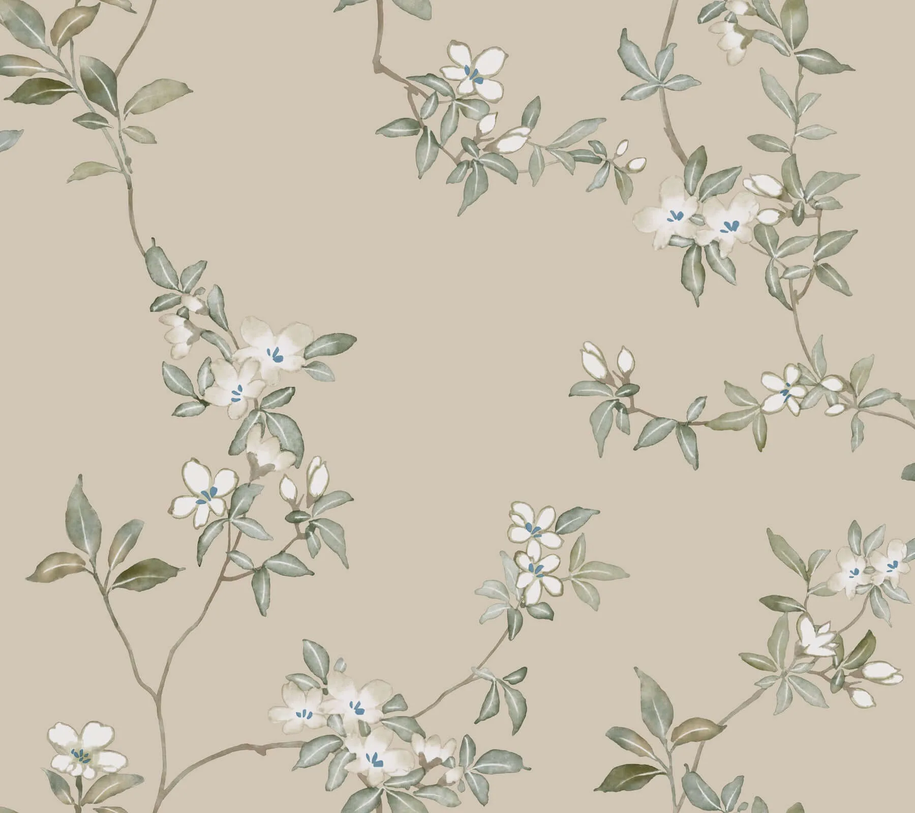 Ronald Redding April Blossom wallpaper, color Taupe, SKU ZA8075