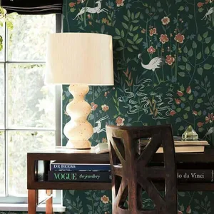 Ronald Redding Aspen wallpaper, color Dark Green, SKU HO2126
