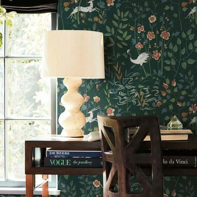 Ronald Redding Aspen wallpaper, color Dark Green, SKU HO2126