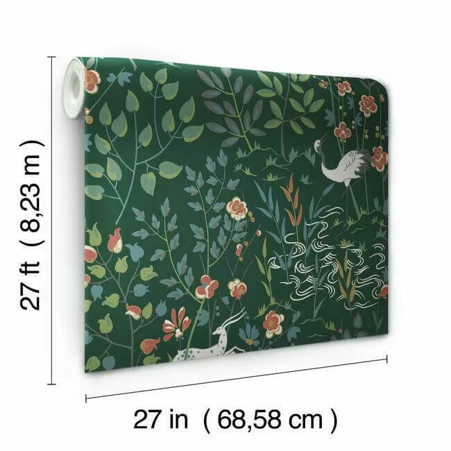 Ronald Redding Aspen - Dark Green Wallpaper | Buy Online Ronald Redding Aspen wallpaper, color Dark Green, SKU HO2126
