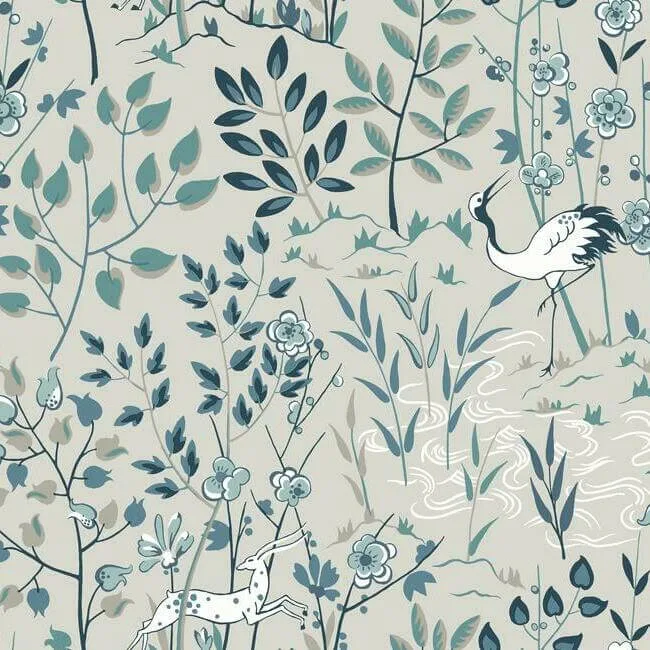 Ronald Redding Aspen wallpaper, color Grey, SKU HO2129