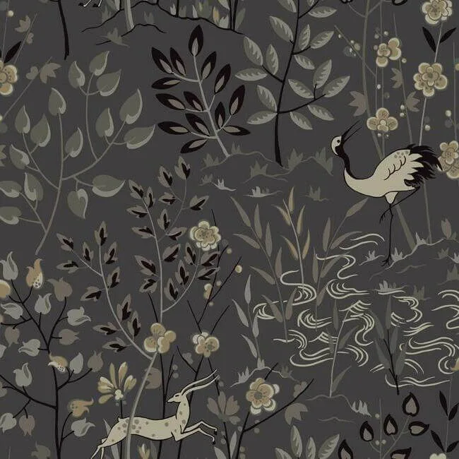 Ronald Redding Aspen wallpaper, color Grey, SKU LL4785