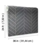 Ronald Redding Atelier Herringbone - Dark Grey Wallpaper | Buy Online Ronald Redding Atelier Herringbone wallpaper, color Dark Grey, SKU HO2107