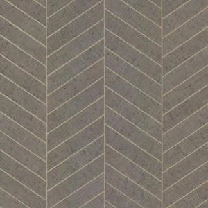 Ronald Redding Atelier Herringbone wallpaper, color Grey, SKU HO2110