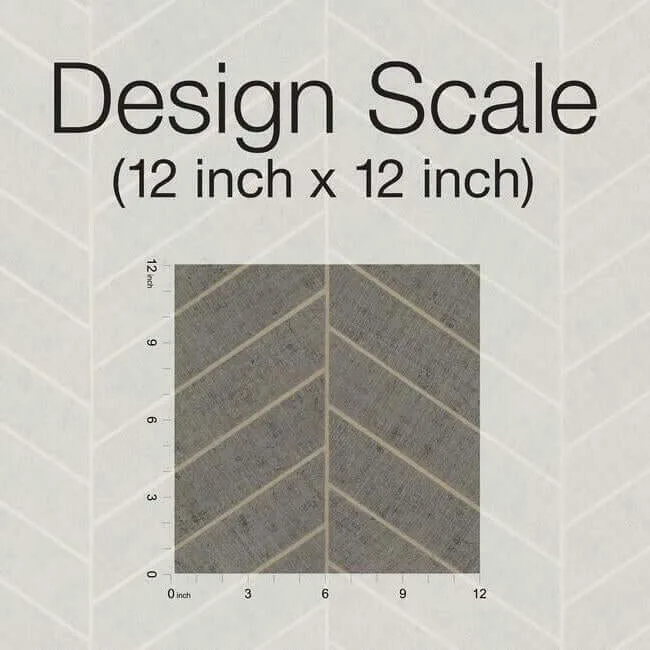 Ronald Redding Atelier Herringbone wallpaper, color Grey, SKU HO2110