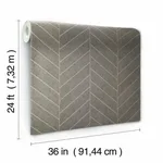 Ronald Redding Atelier Herringbone - Grey Wallpaper | Buy Online Ronald Redding Atelier Herringbone wallpaper, color Grey, SKU HO2110