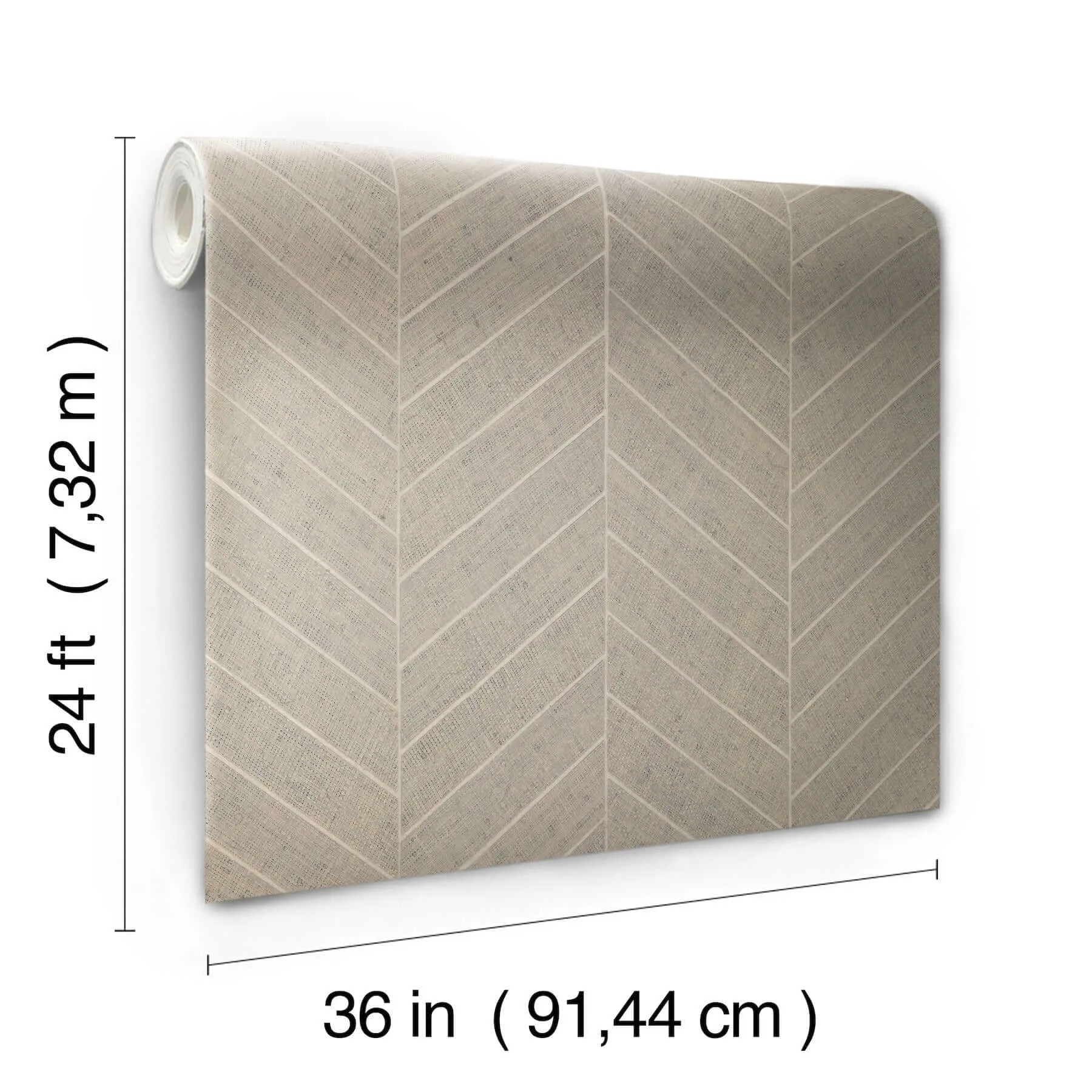 Ronald Redding Atelier Herringbone - Linen Wallpaper | Buy Online Ronald Redding Atelier Herringbone wallpaper, color Linen, SKU HO2109GV