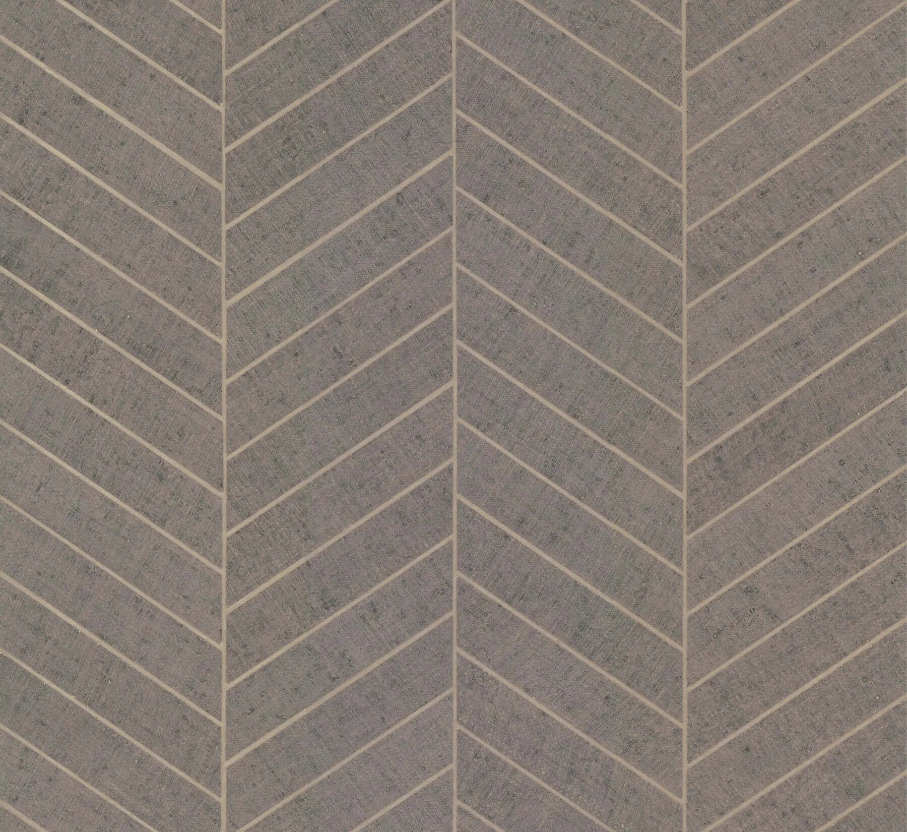 Ronald Redding Atelier Herringbone wallpaper, color Natural Grey, SKU HO2110GV