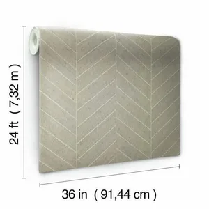 Ronald Redding Atelier Herringbone wallpaper, color Off White, SKU HO2109