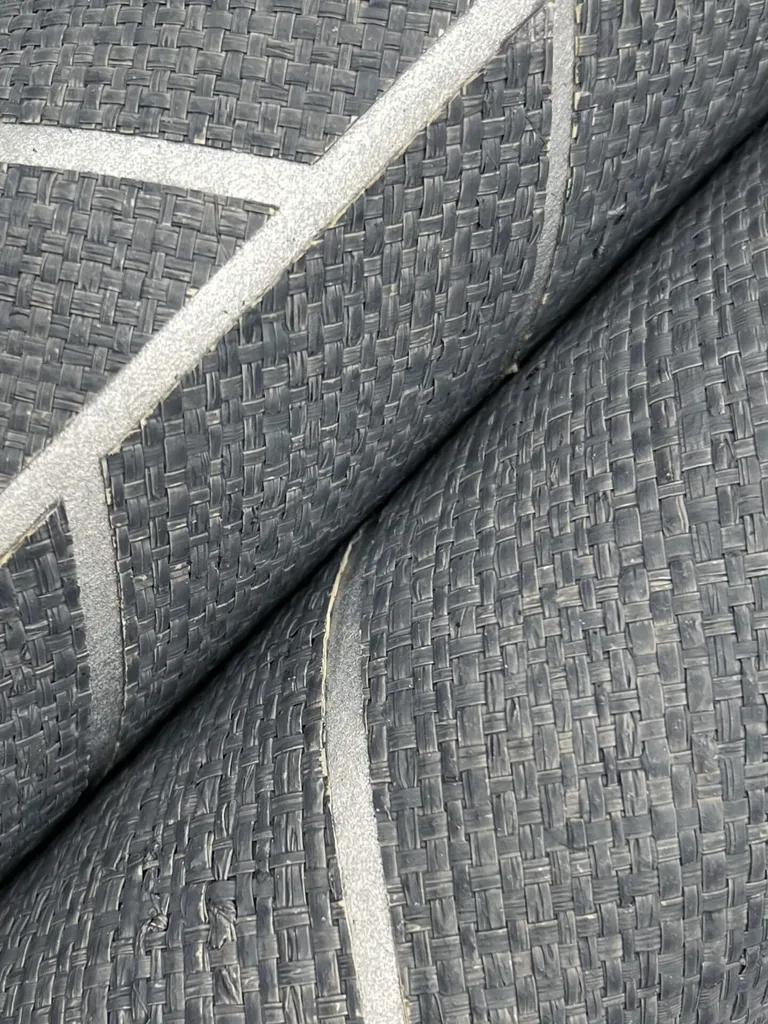 Ronald Redding Atelier Herringbone wallpaper, color Steel Blue, SKU HO2107GV