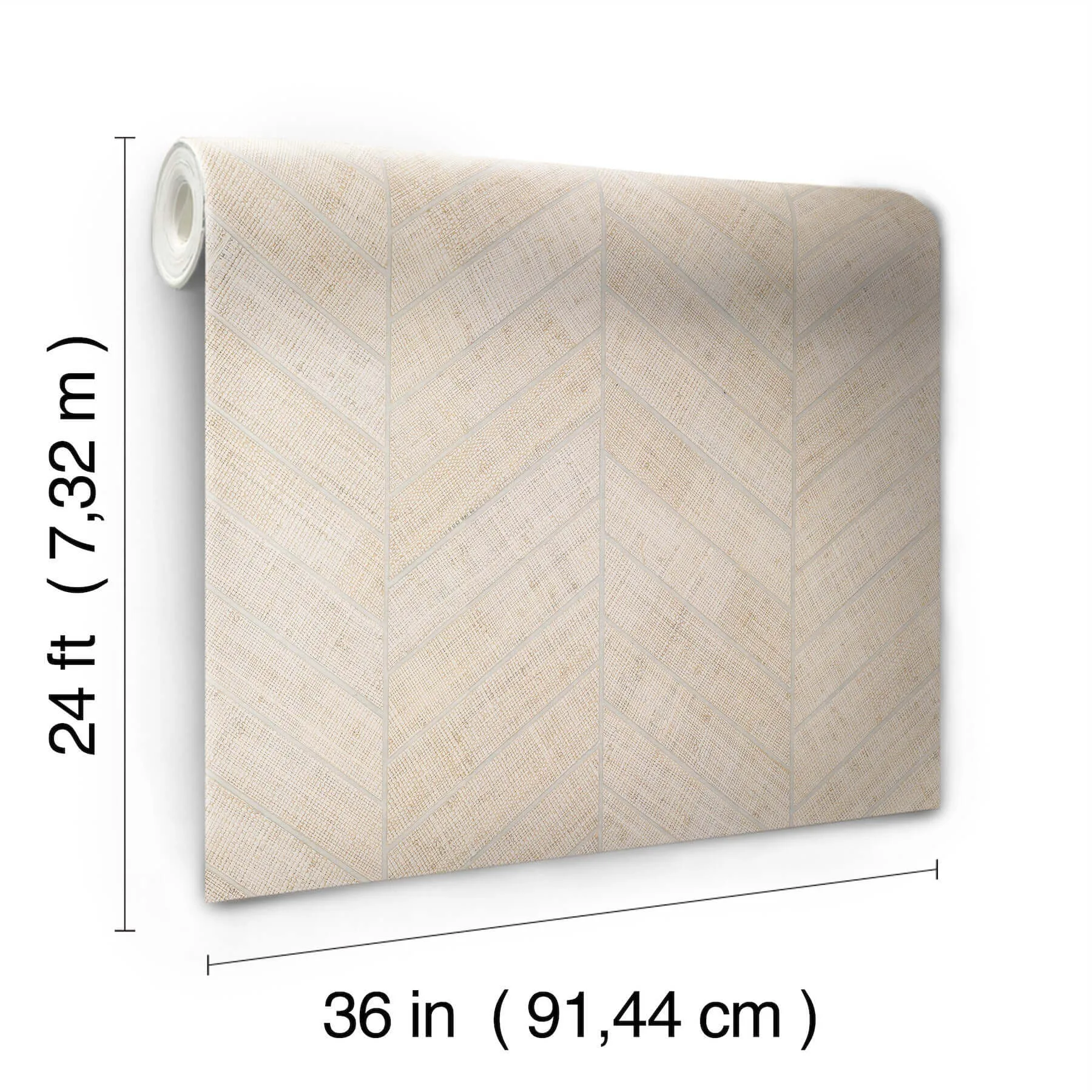 Ronald Redding Atelier Herringbone - White Wallpaper | Buy Online Ronald Redding Atelier Herringbone wallpaper, color White, SKU HO2108GV