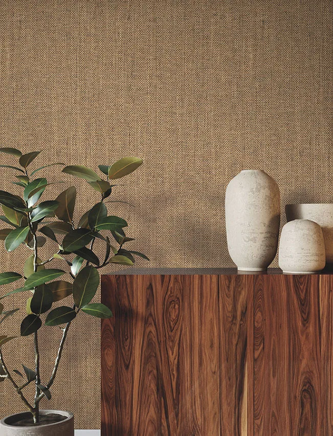 Ronald Redding Basketweave Paperweave wallpaper, color Cattail, SKU YGL7027