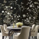 Ronald Redding Flowering Vine Chino - Black Wallpaper | Buy Online Ronald Redding Flowering Vine Chino wallpaper, color Black, SKU KT2264M